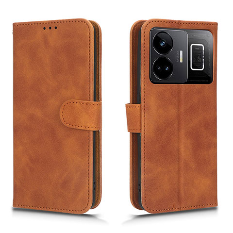 Funda de Cuero Cartera con Soporte Carcasa L01Z para Realme GT Neo5 240W 5G Marron