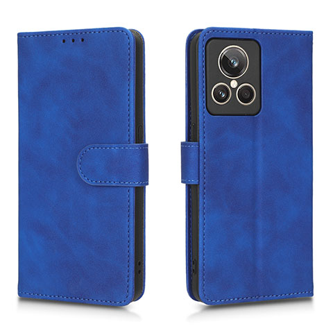 Funda de Cuero Cartera con Soporte Carcasa L01Z para Realme GT2 Master Explorer Azul