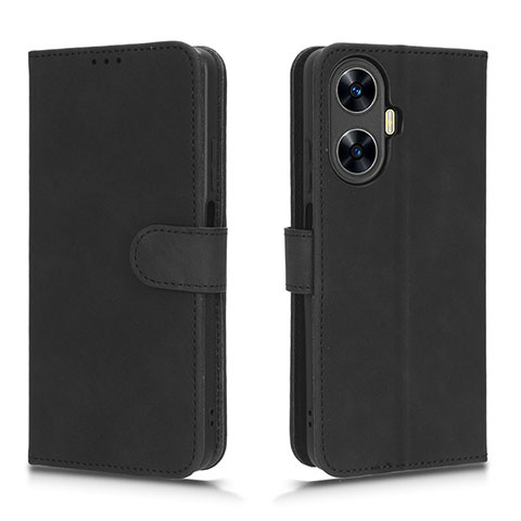 Funda de Cuero Cartera con Soporte Carcasa L01Z para Realme Narzo N55 Negro