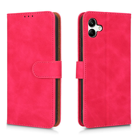 Funda de Cuero Cartera con Soporte Carcasa L01Z para Samsung Galaxy A05 Rosa Roja