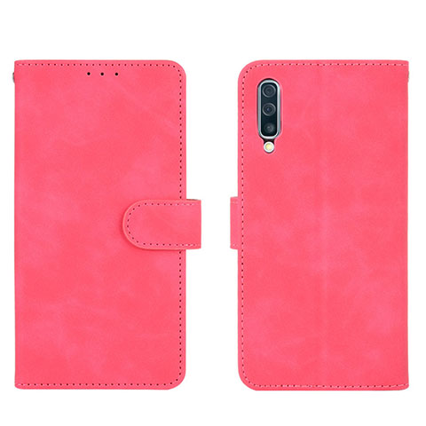 Funda de Cuero Cartera con Soporte Carcasa L01Z para Samsung Galaxy A30S Rosa Roja