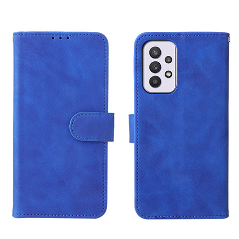 Funda de Cuero Cartera con Soporte Carcasa L01Z para Samsung Galaxy A33 5G Azul