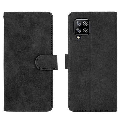 Funda de Cuero Cartera con Soporte Carcasa L01Z para Samsung Galaxy A42 5G Negro