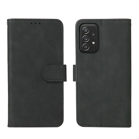 Funda de Cuero Cartera con Soporte Carcasa L01Z para Samsung Galaxy A52 4G Negro