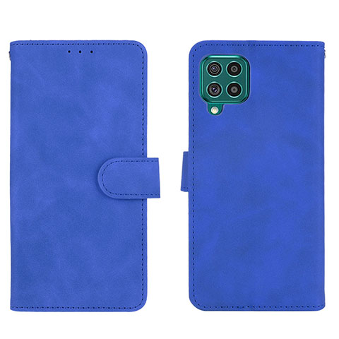 Funda de Cuero Cartera con Soporte Carcasa L01Z para Samsung Galaxy F62 5G Azul