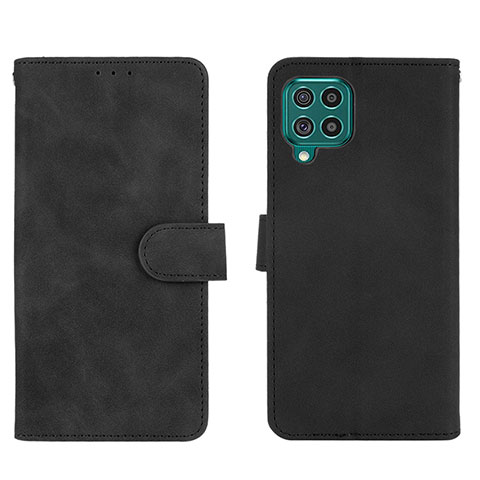 Funda de Cuero Cartera con Soporte Carcasa L01Z para Samsung Galaxy F62 5G Negro