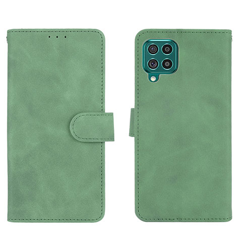 Funda de Cuero Cartera con Soporte Carcasa L01Z para Samsung Galaxy F62 5G Verde