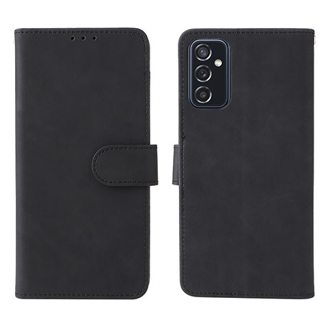 Funda de Cuero Cartera con Soporte Carcasa L01Z para Samsung Galaxy M52 5G Negro