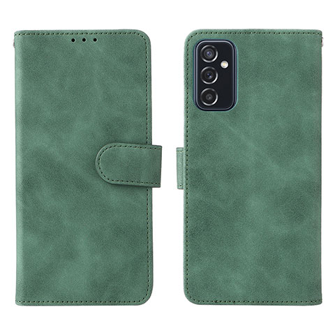 Funda de Cuero Cartera con Soporte Carcasa L01Z para Samsung Galaxy M52 5G Verde