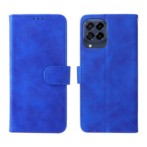 Funda de Cuero Cartera con Soporte Carcasa L01Z para Samsung Galaxy M53 5G Azul