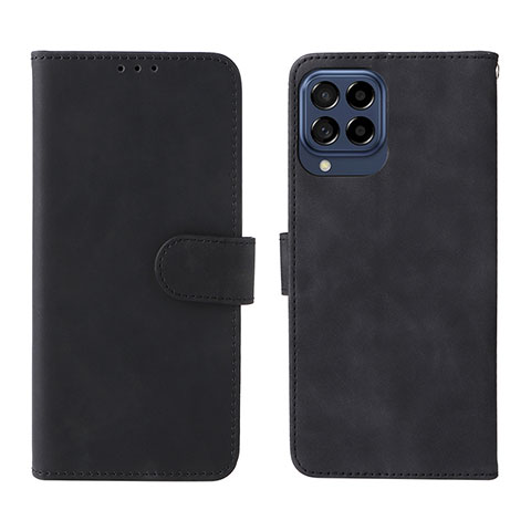 Funda de Cuero Cartera con Soporte Carcasa L01Z para Samsung Galaxy M53 5G Negro