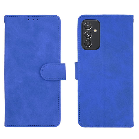 Funda de Cuero Cartera con Soporte Carcasa L01Z para Samsung Galaxy Quantum2 5G Azul