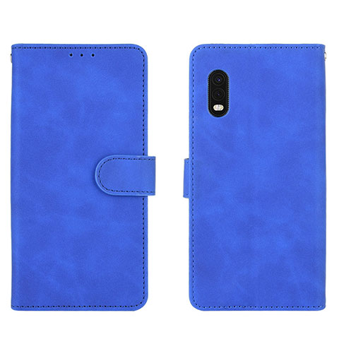 Funda de Cuero Cartera con Soporte Carcasa L01Z para Samsung Galaxy XCover Pro Azul