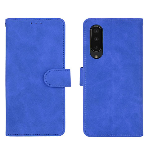 Funda de Cuero Cartera con Soporte Carcasa L01Z para Sharp Aquos Zero5G basic Azul