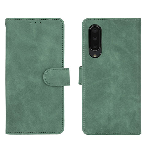 Funda de Cuero Cartera con Soporte Carcasa L01Z para Sharp Aquos Zero5G basic Verde