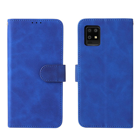 Funda de Cuero Cartera con Soporte Carcasa L01Z para Sharp Aquos Zero6 Azul