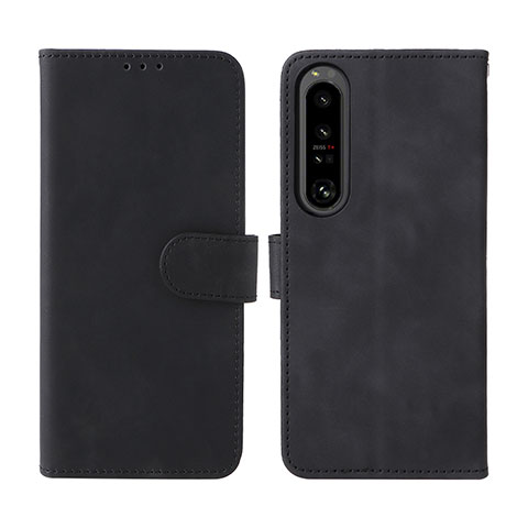 Funda de Cuero Cartera con Soporte Carcasa L01Z para Sony Xperia 1 IV Negro