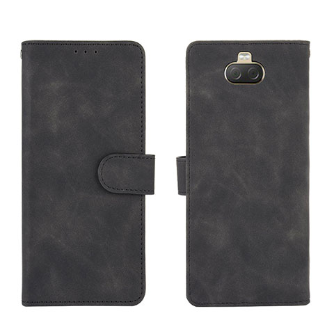 Funda de Cuero Cartera con Soporte Carcasa L01Z para Sony Xperia 10 Negro