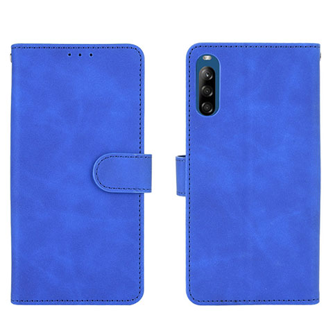 Funda de Cuero Cartera con Soporte Carcasa L01Z para Sony Xperia L4 Azul