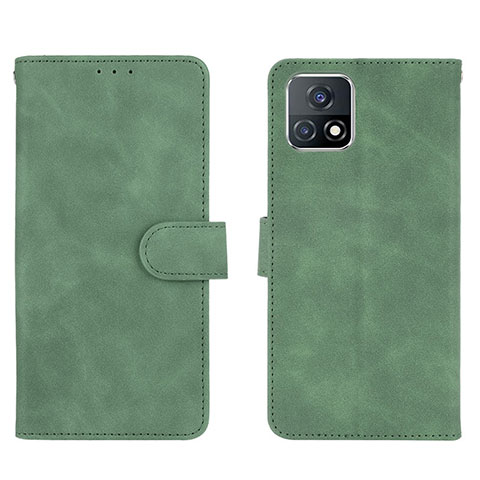 Funda de Cuero Cartera con Soporte Carcasa L01Z para Vivo iQOO U3 5G Verde