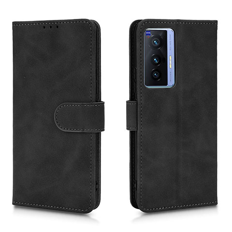 Funda de Cuero Cartera con Soporte Carcasa L01Z para Vivo X70 5G Negro