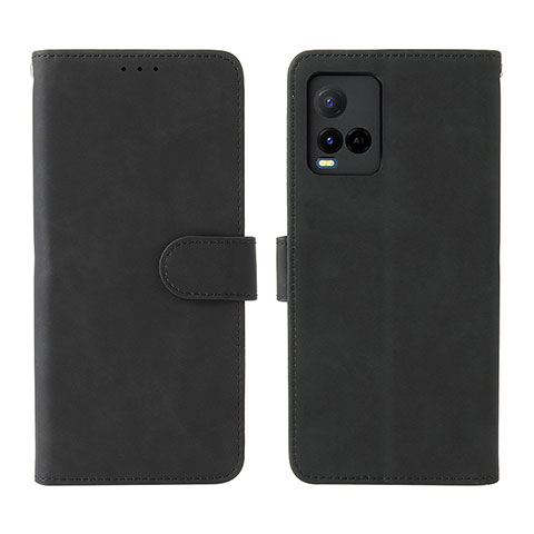 Funda de Cuero Cartera con Soporte Carcasa L01Z para Vivo Y33T Negro