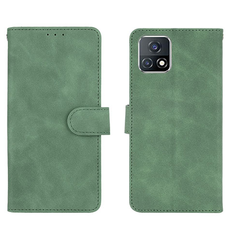 Funda de Cuero Cartera con Soporte Carcasa L01Z para Vivo Y52s 5G Verde