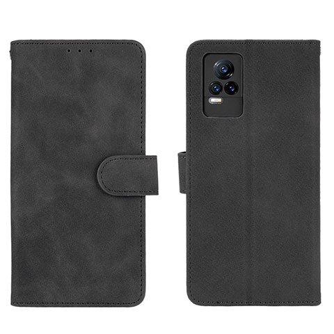 Funda de Cuero Cartera con Soporte Carcasa L01Z para Vivo Y73 (2021) Negro