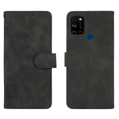 Funda de Cuero Cartera con Soporte Carcasa L01Z para Wiko View5 Plus Negro