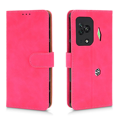 Funda de Cuero Cartera con Soporte Carcasa L01Z para Xiaomi Black Shark 5 Pro 5G Rosa Roja