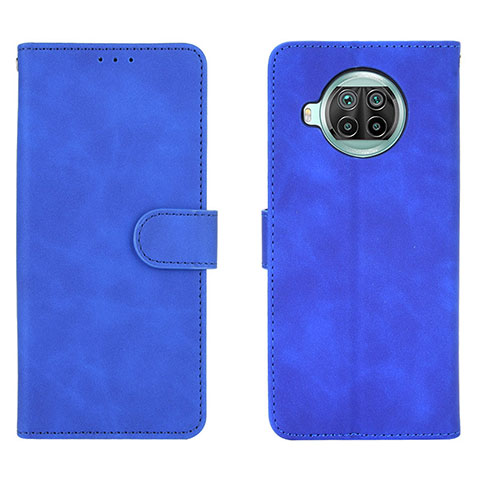 Funda de Cuero Cartera con Soporte Carcasa L01Z para Xiaomi Mi 10i 5G Azul