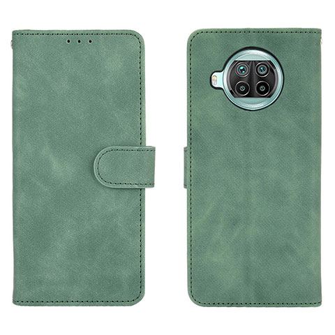 Funda de Cuero Cartera con Soporte Carcasa L01Z para Xiaomi Mi 10i 5G Verde