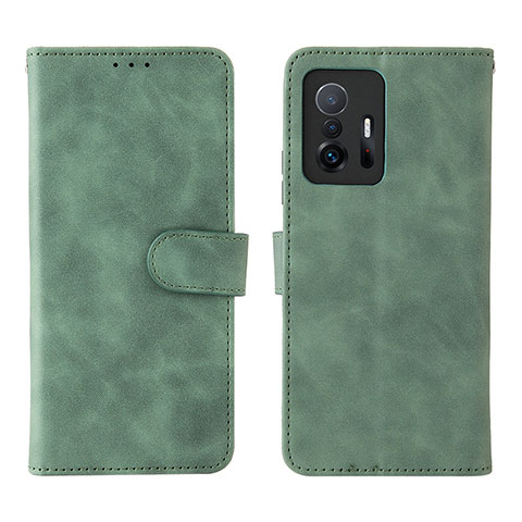 Funda de Cuero Cartera con Soporte Carcasa L01Z para Xiaomi Mi 11T 5G Verde