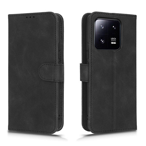 Funda de Cuero Cartera con Soporte Carcasa L01Z para Xiaomi Mi 13 Pro 5G Negro