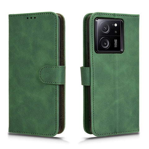 Funda de Cuero Cartera con Soporte Carcasa L01Z para Xiaomi Mi 13T Pro 5G Verde