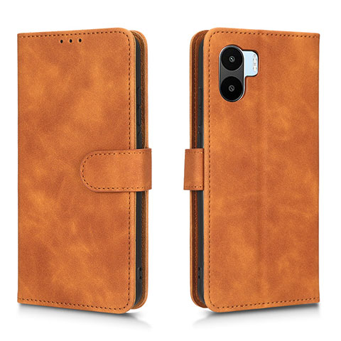 Funda de Cuero Cartera con Soporte Carcasa L01Z para Xiaomi Poco C51 Marron