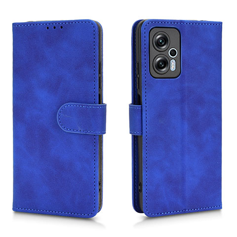 Funda de Cuero Cartera con Soporte Carcasa L01Z para Xiaomi Poco X4 GT 5G Azul