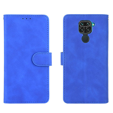 Funda de Cuero Cartera con Soporte Carcasa L01Z para Xiaomi Redmi 10X 4G Azul