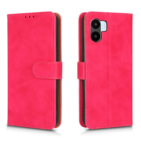 Funda de Cuero Cartera con Soporte Carcasa L01Z para Xiaomi Redmi A1 Rosa Roja