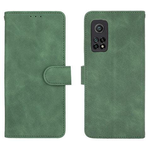 Funda de Cuero Cartera con Soporte Carcasa L01Z para Xiaomi Redmi K30S 5G Verde