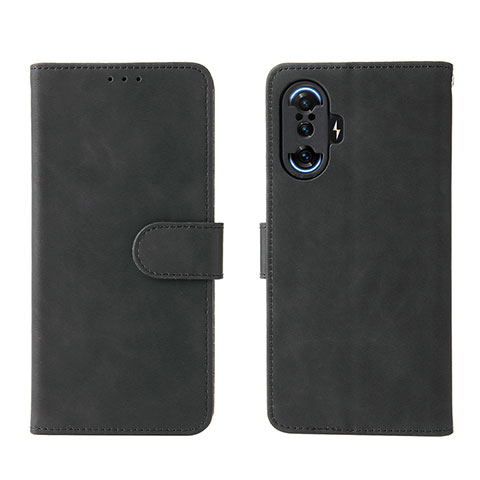 Funda de Cuero Cartera con Soporte Carcasa L01Z para Xiaomi Redmi K40 Gaming 5G Negro