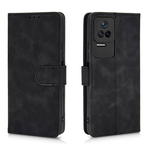 Funda de Cuero Cartera con Soporte Carcasa L01Z para Xiaomi Redmi K40S 5G Negro