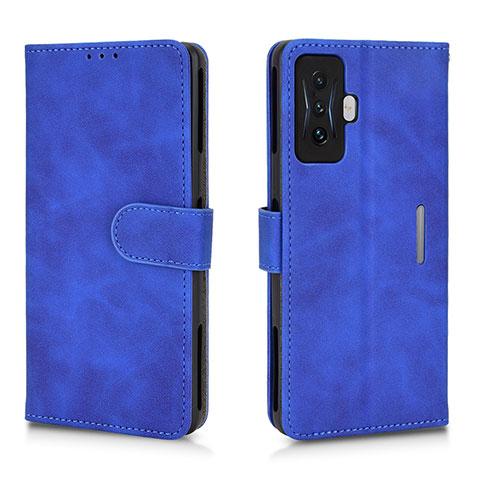 Funda de Cuero Cartera con Soporte Carcasa L01Z para Xiaomi Redmi K50 Gaming 5G Azul