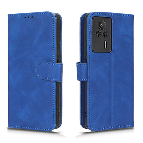 Funda de Cuero Cartera con Soporte Carcasa L01Z para Xiaomi Redmi K60E 5G Azul