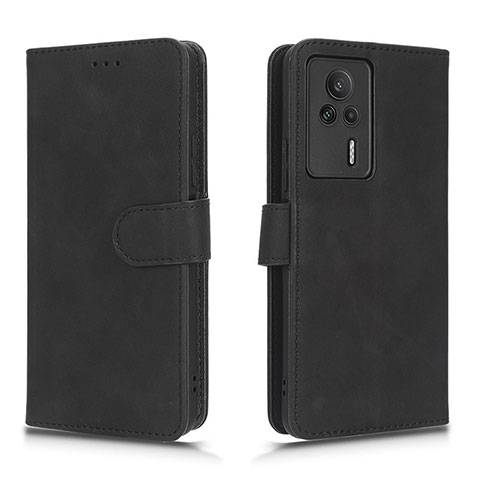 Funda de Cuero Cartera con Soporte Carcasa L01Z para Xiaomi Redmi K60E 5G Negro