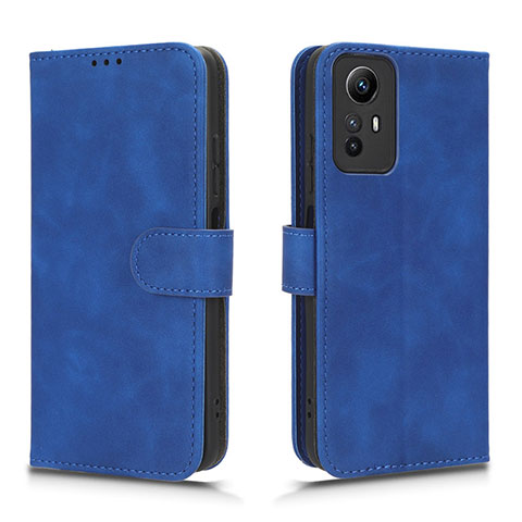 Funda de Cuero Cartera con Soporte Carcasa L01Z para Xiaomi Redmi Note 12S Azul