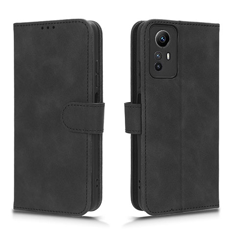 Funda de Cuero Cartera con Soporte Carcasa L01Z para Xiaomi Redmi Note 12S Negro