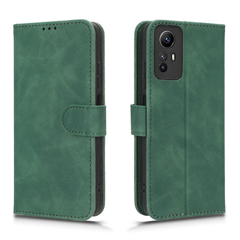 Funda de Cuero Cartera con Soporte Carcasa L01Z para Xiaomi Redmi Note 12S Verde