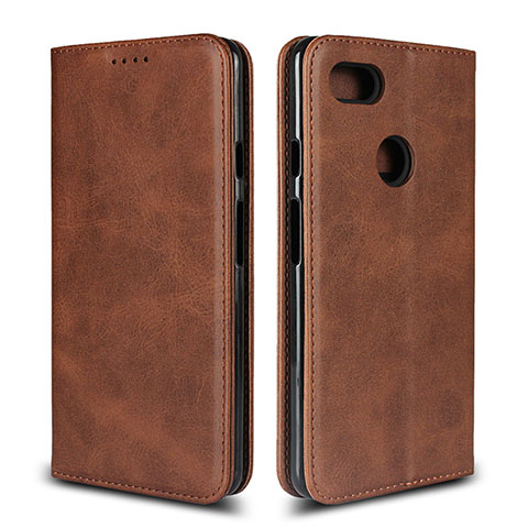 Funda de Cuero Cartera con Soporte Carcasa L02 para Google Pixel 3 XL Marron