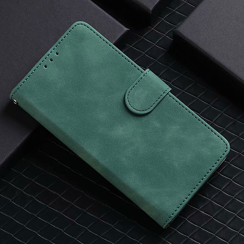 Funda de Cuero Cartera con Soporte Carcasa L02 para Google Pixel 5 Verde